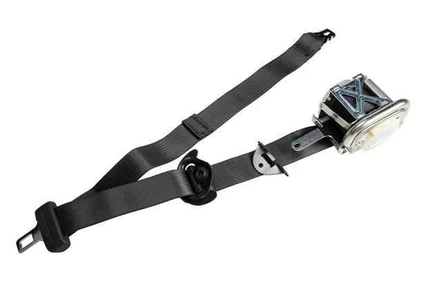 Jet Black Driver Seat Belt with Retractor and Pre-Tensioner