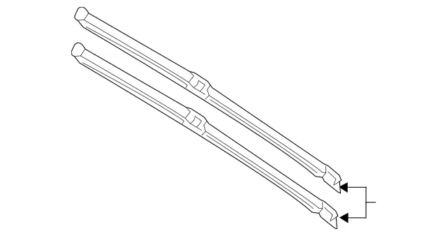 Genuine Mercedes-Benz MB Van Wiper Arm & Hose Set – LH Front For MB100 & MB140