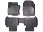 Floor Liner, Tray Style, Black, 4-Piece