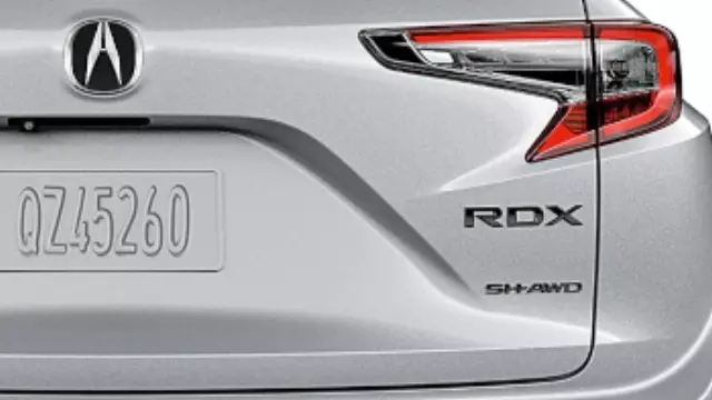 For Acura SH-AWD Black Emblem MDX RDX ZDX TLX Trunk Badge Genuine OEM Nameplate - Foto 6