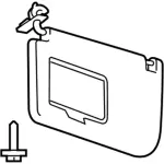 2017-2020 Ford Sun-Visor