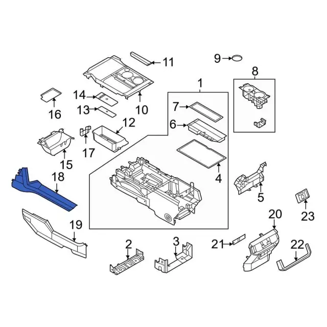 2021-2023 Ford F-150 - Upper Trim