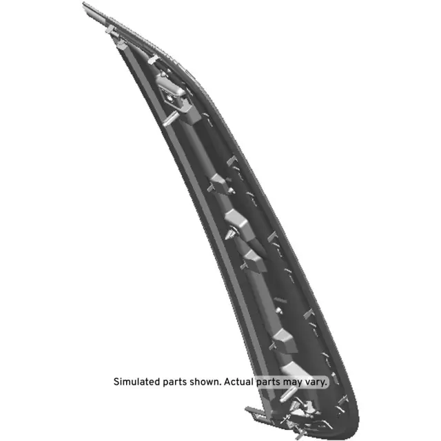 Rear Passenger Side Door Window Frame Rear Applique