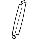 Upper Center Pillar Trim