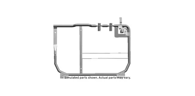 Rear Driver Side Seat Back Frame
