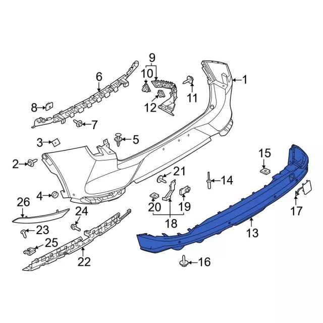 2021-2024 Ford Mustang Mach-E Lower Cover LJ8Z-17K835-BAPTM