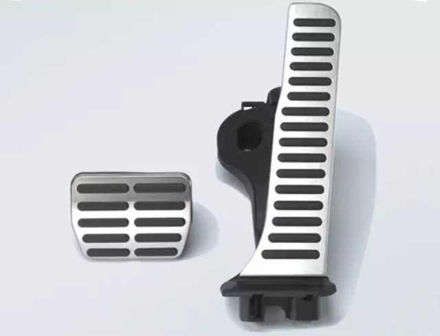 Sport Pedal Cap Set (Automatic) - Aluminum - Volkswagen (1K1-064-205-A)