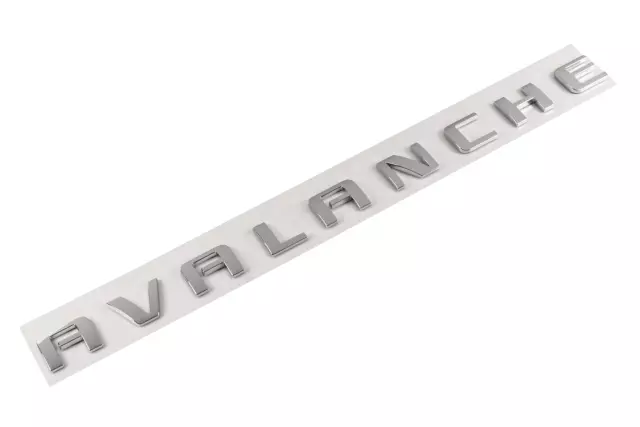 Avalanche Name Plate