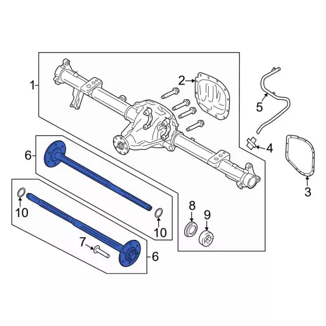 ML3Z-4234-C - Axle Shaft Ford Parts Direct