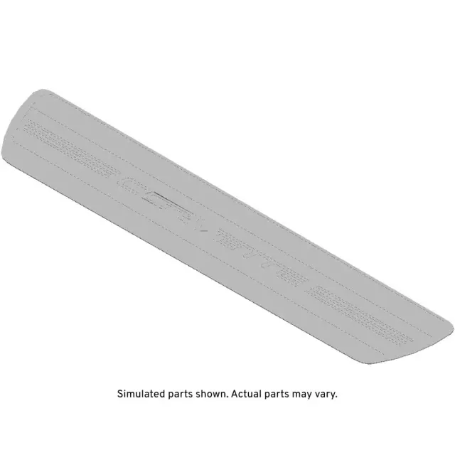 Front Driver Side Door Sill Trim Plate Corvette Decal