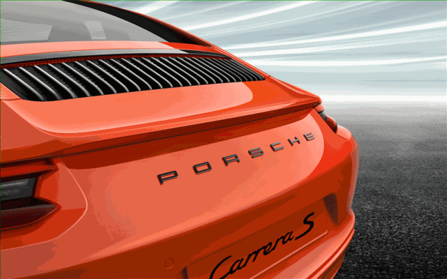 2018 Porsche 911 - Paintable Porsche Logo - Primer