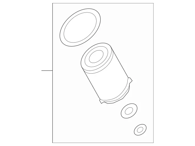 Genuine OEM Filter Element | 254-184-06-00 | Fits Select