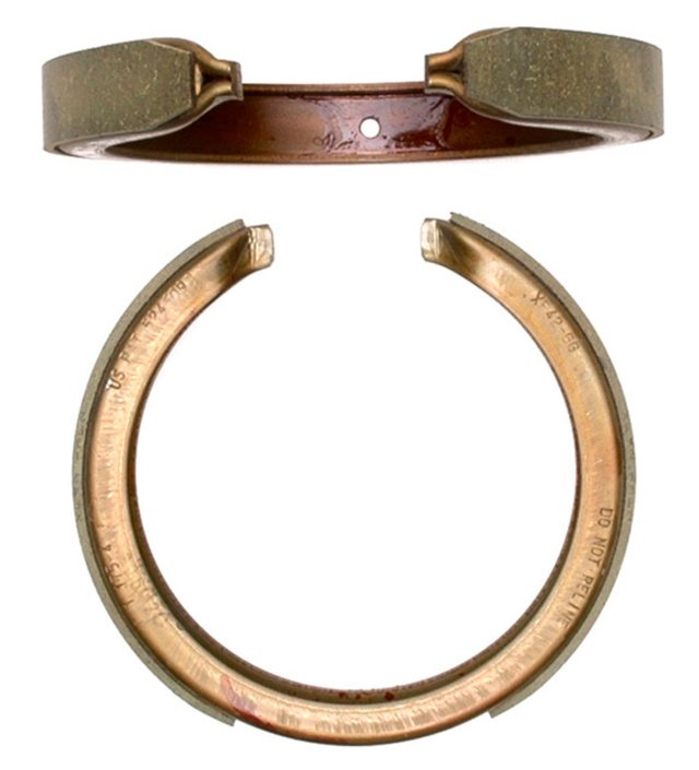 Bonded Rear Drum InHat Parking Brake Shoe Set 89033998
