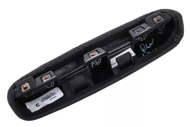 Jet Black Front Floor Console Armrest Hinge Cover