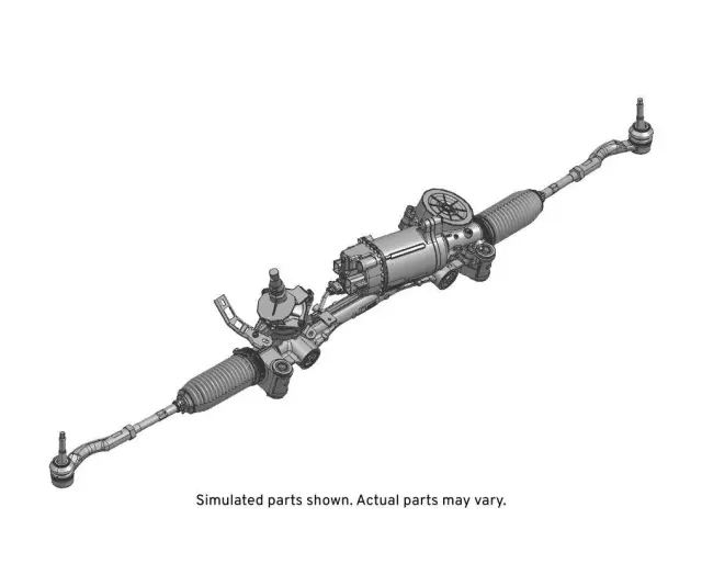 Electric Belt Drive Rack and Pinion Steering Gear Assembly with Tie Rods