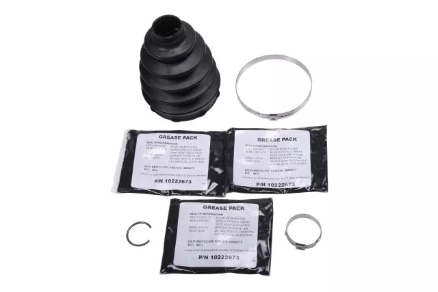 Rear Wheel Half-Shaft Outer Constant Velocity (CV) Boot Kit with Clamps and Ring