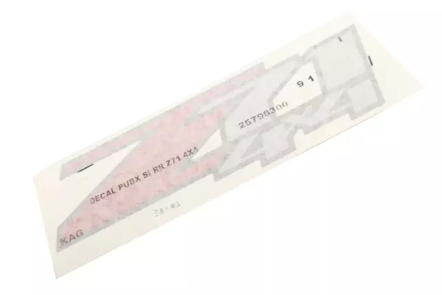 Pickup Box Side Rear Decal