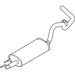 Muffler And Pipe Assembly - Rear