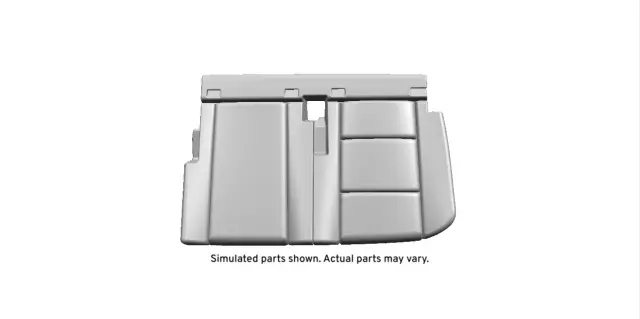 Jet Black Rear Driver Side Seat Cushion Cover