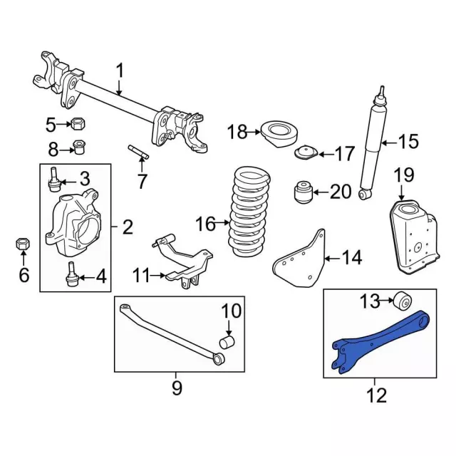 TOM AUTO PARTS Passenger Side Radius Arm For Ford E250 E350 E450 1992-2007 – F2UZ-3A360-B