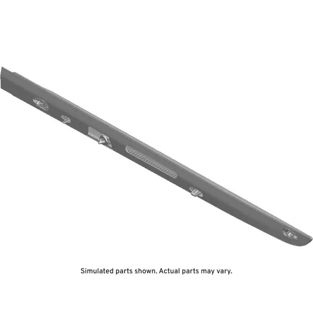 Galvano Silver Rear Passenger Side Door Molding