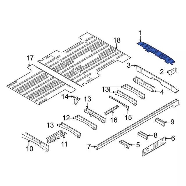 CK4Z-6140300-D - Rear Body Panel Ford Parts Direct