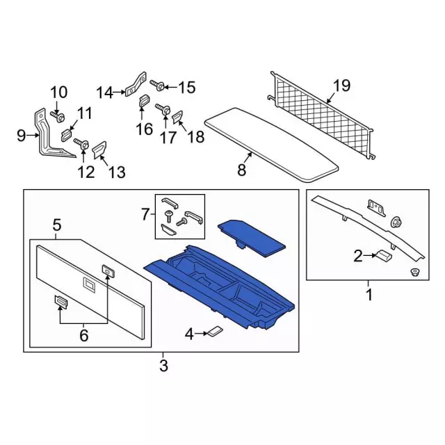 2018-2021 Ford Floor Cover JL1Z-78310B16-DV | OEM Parts Online