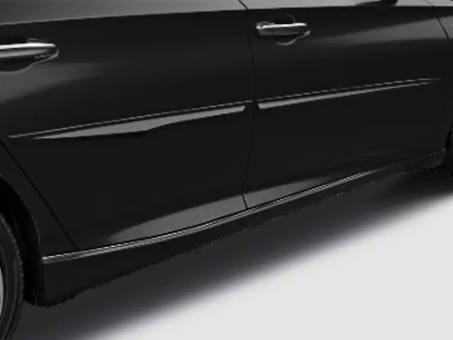 Body Side Moldings - Crystal Black Pearl