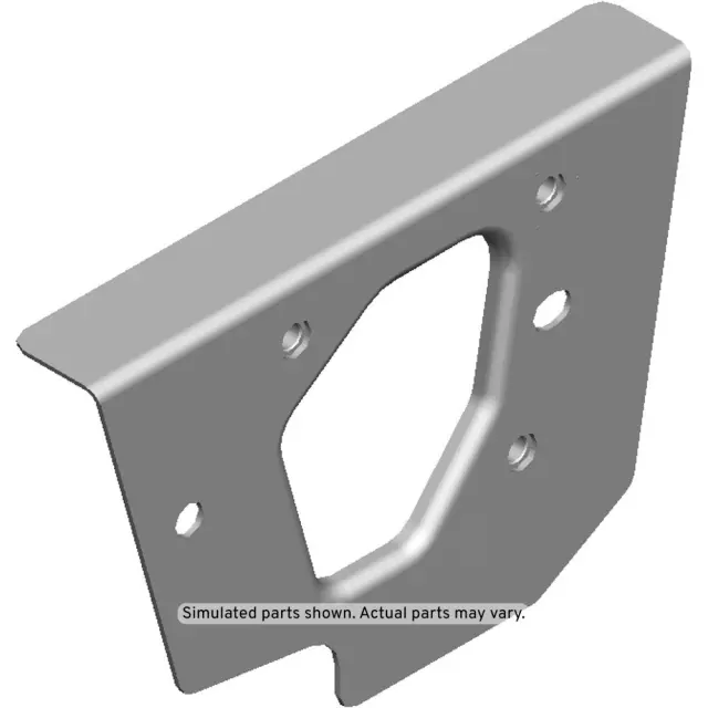 Driver Side Rear Bumper Impact Bar Anchor Plate