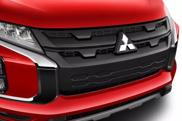 thumbnail image 2 of Front Bumper Grille Mesh Insert For 2013-2015 Mitsubishi Outlander Sport ASX RVR – Chrome & Black 2 of 6