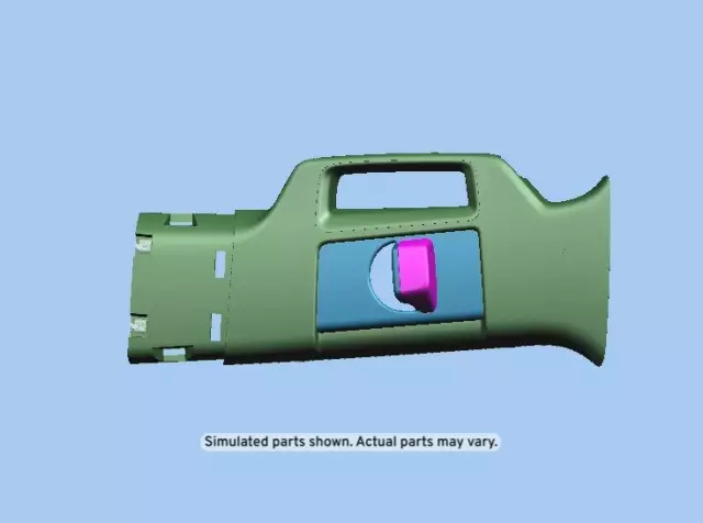 Shale Driver Side Center Pillar Upper Trim Panel