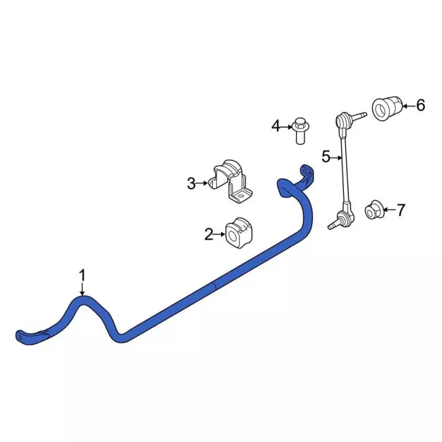 QGQZIQG Bujes Estabilizador Trasero BB5Z-5A772-A, 8A8Z-5A772-B Para Ford Explorer 2011-2019