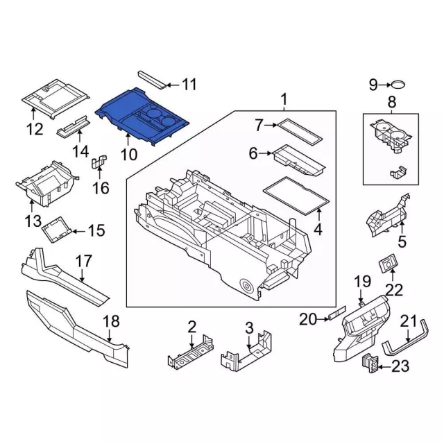 ml3z15045a76ab - Ford Console Panel | Levittown Ford Parts