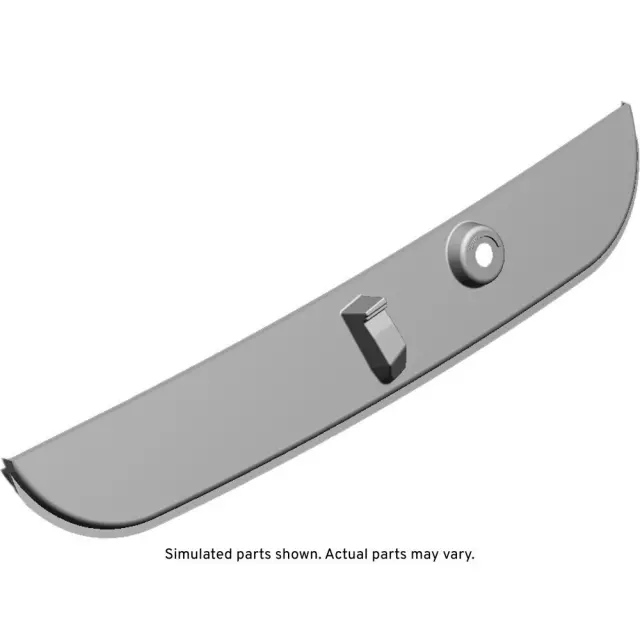 Black Rear End Spoiler Retainer Cover