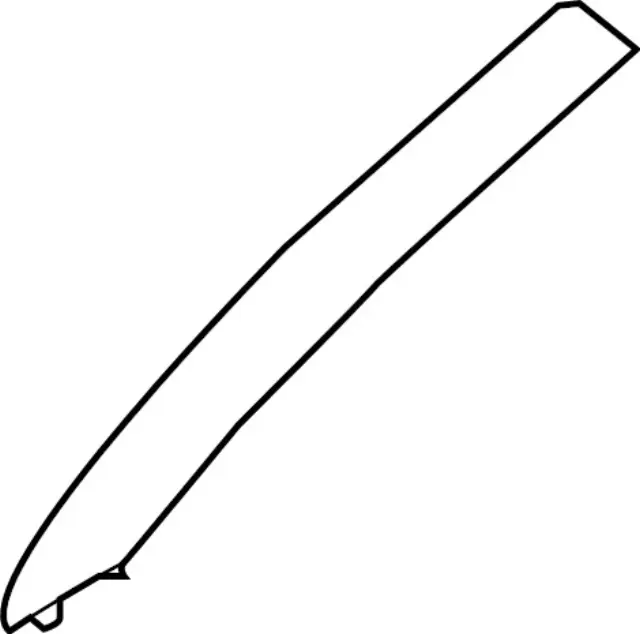 KARPAL Rear Door Flare Molding Trim Left Driver Side – For 2019-2023 Infiniti QX50 – Matte Black – 78861-5NA1A