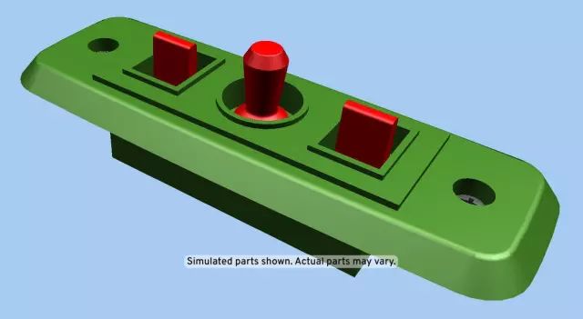 Medium Dark Pewter II Front Seat Adjuster Switch