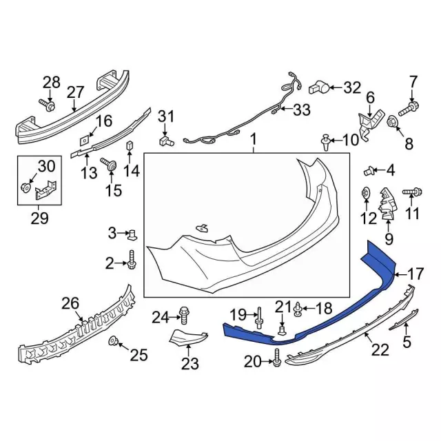 DS7Z-17810-DAPTM - Valance Panel 2013-2018 Ford Fusion | Ford
