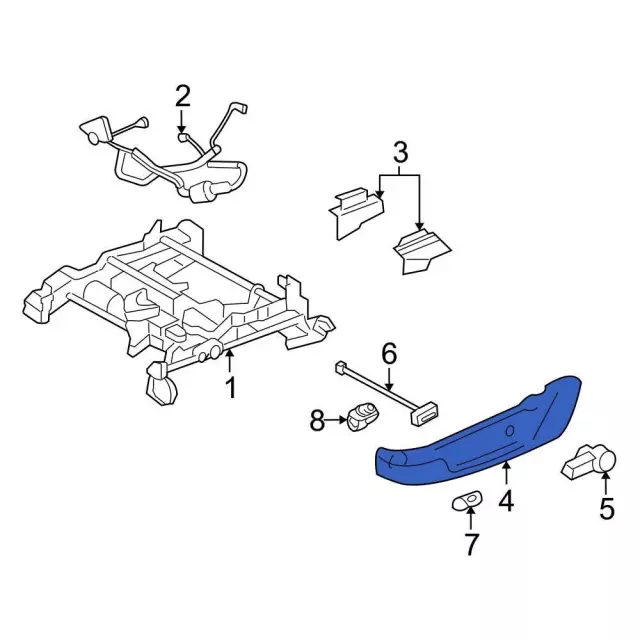 BR3Z-7662187-AA Seat Trim Panel br3z7662187aa | Fairway Ford OEM Parts