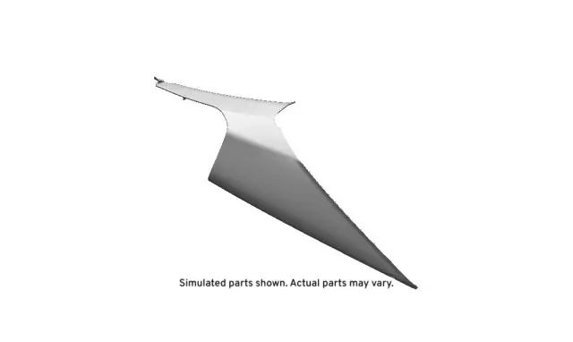 Jet Black Driver Side Body Side Rear Window Garnish Molding