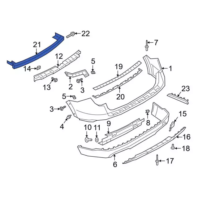 2020-2024 Ford Impact Bar L1MZ-17724-A | OEM Parts Online