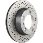 Brembo ceramic brake pad and UV coated vented drilled brake disc kit