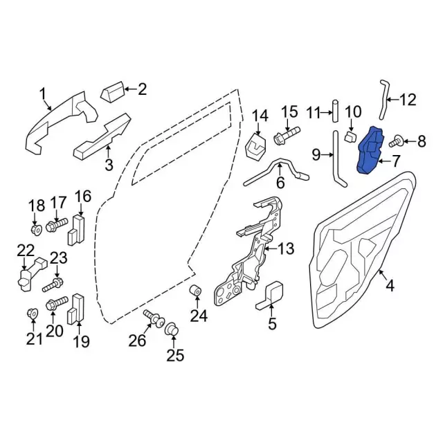 8t4z7826412c - Ford Door Lock Actuator Motor | Levittown Ford Parts