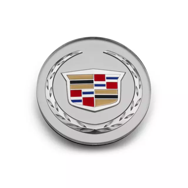 19165750 - : Wheel Center Caps, Polished, Color Logo for Cadillac: ATS, CTS, DTS, SRX, STS Image