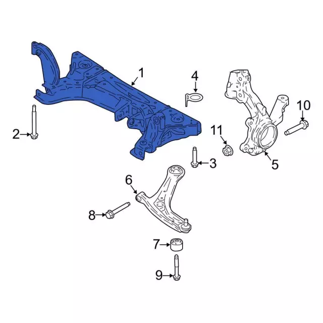 GN1Z-5019-D - Cross-Member 2018-2021 Ford EcoSport | Ford Parts Direct