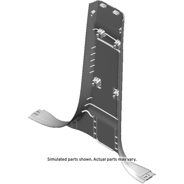 Cocoa Driver Side Center Pillar Lower Trim Panel