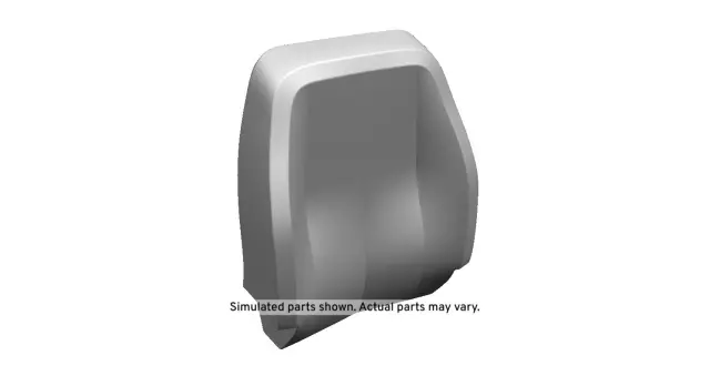 Jet Black Passenger Seat Back Cover