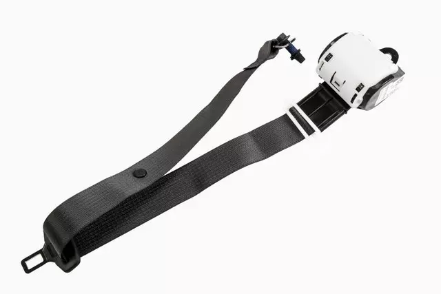 Black Rear Center Seat Belt with Retractor