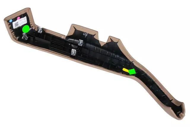 Medium Cashmere Rear Driver Side Door Armrest Cover Trim