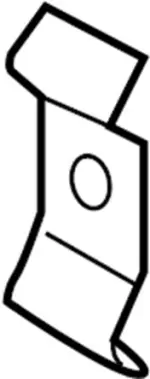 Power Steering Cooler Lower Bracket