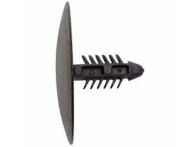 20-Piece Kit Of Black Nylon Hood Insulation Retainer Clips For Ford (Fits N808842-S) - Easy Push-In Replacement
